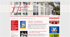 Desktop Screenshot of hofgarten-kabarett.de